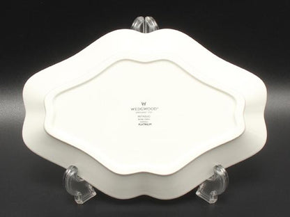 美品 ウエッジウッド ダイヤディッシュ 皿 22cm インタグリオ プラチナ WEDGWOOD