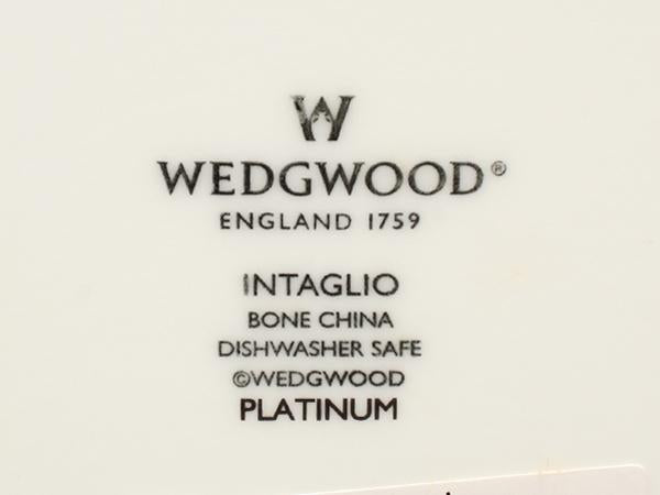 WEDGWOOD ダイヤディッシュ 皿 22cm インタグリオ プラチナ ウェッジウッド