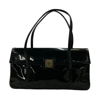 Salvatore Ferragamo ショルダーバッグ 肩掛け エナメル ガンチーニ AB 21 2804 レディース サルヴァトーレフェラガモ