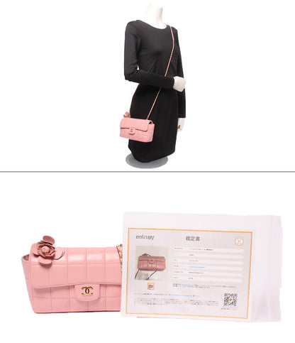 CHANEL チェーンショルダーバッグ 斜め掛け ゴールド金具 8番台 チョコバー レディース シャネル