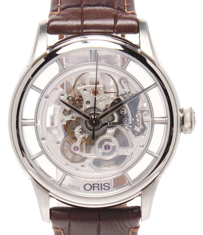 ORIS 腕時計 アートリエ トランスルーセント スケルトン 自動巻き 01 734 7684 4051-07 5 21 70FC メンズ オリス