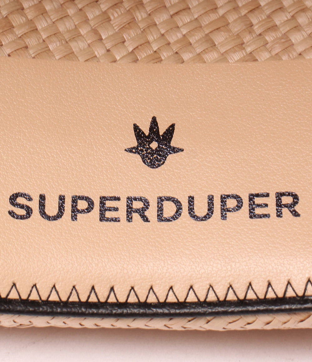 美品 SUPER DUPER 麦わら帽子 パナマハット メンズ スーパーデューパー