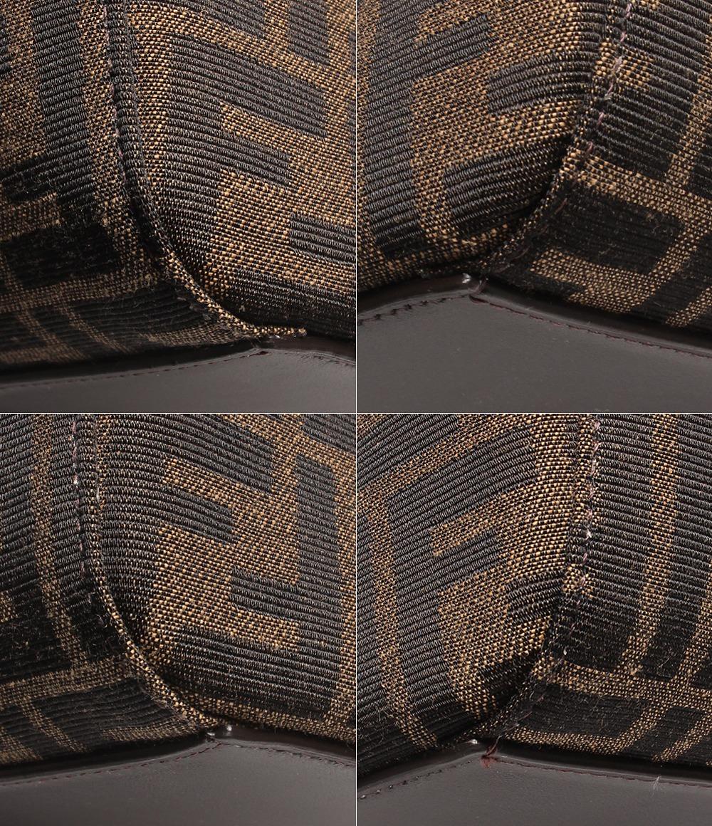 フェンディ ショルダーバッグ 巾着型 ゴールド金具 Fendi Origami ミディアム FFモチーフ ジャカードファブリック ズッカ 8BH414AFPMF1GL7 レディース