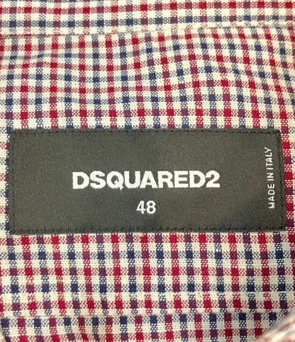 美品 DSQUARED2 長袖シャツ ギンガムチェック柄 メンズ SIZE 48 (L) ディースクエアード