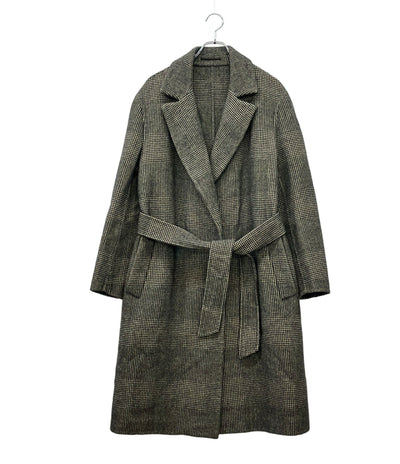 CARUSO グレンチェックベルテッドコート レディース SIZE 44 (L) カルーソー