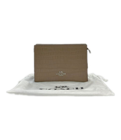 コーチ チェーンショルダーバッグ スリム クロスボディ レザー 斜め掛け クロコ型押し CR237 レディース COACH