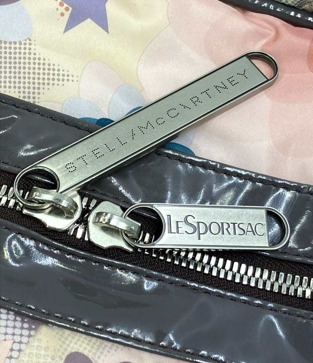 美品 LeSportsac Stella McCartney 2way ボストンバッグ ショルダーバッグ 斜め掛け 花柄 レディース レスポートサック ステラマッカートニー