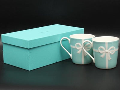 美品 TIFFANY&Co. マグカップ 2点セット ペア ブルーボックス ティファニー