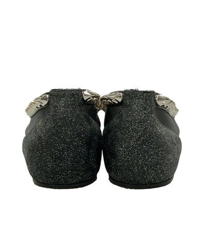Christian Louboutin フラットパンプス スタッズ GALATIVI SPIKES FLAT KID レディース SIZE 37.5 (25cm) クリスチャンルブタン