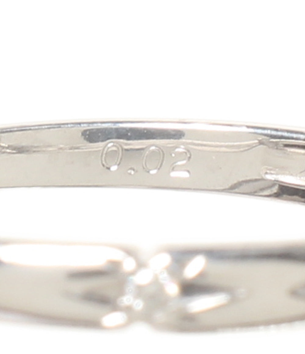 美品 STAR JEWELRY リング 指輪 K18 ダイヤ0.02ct レディース SIZE 7号 スタージュエリー