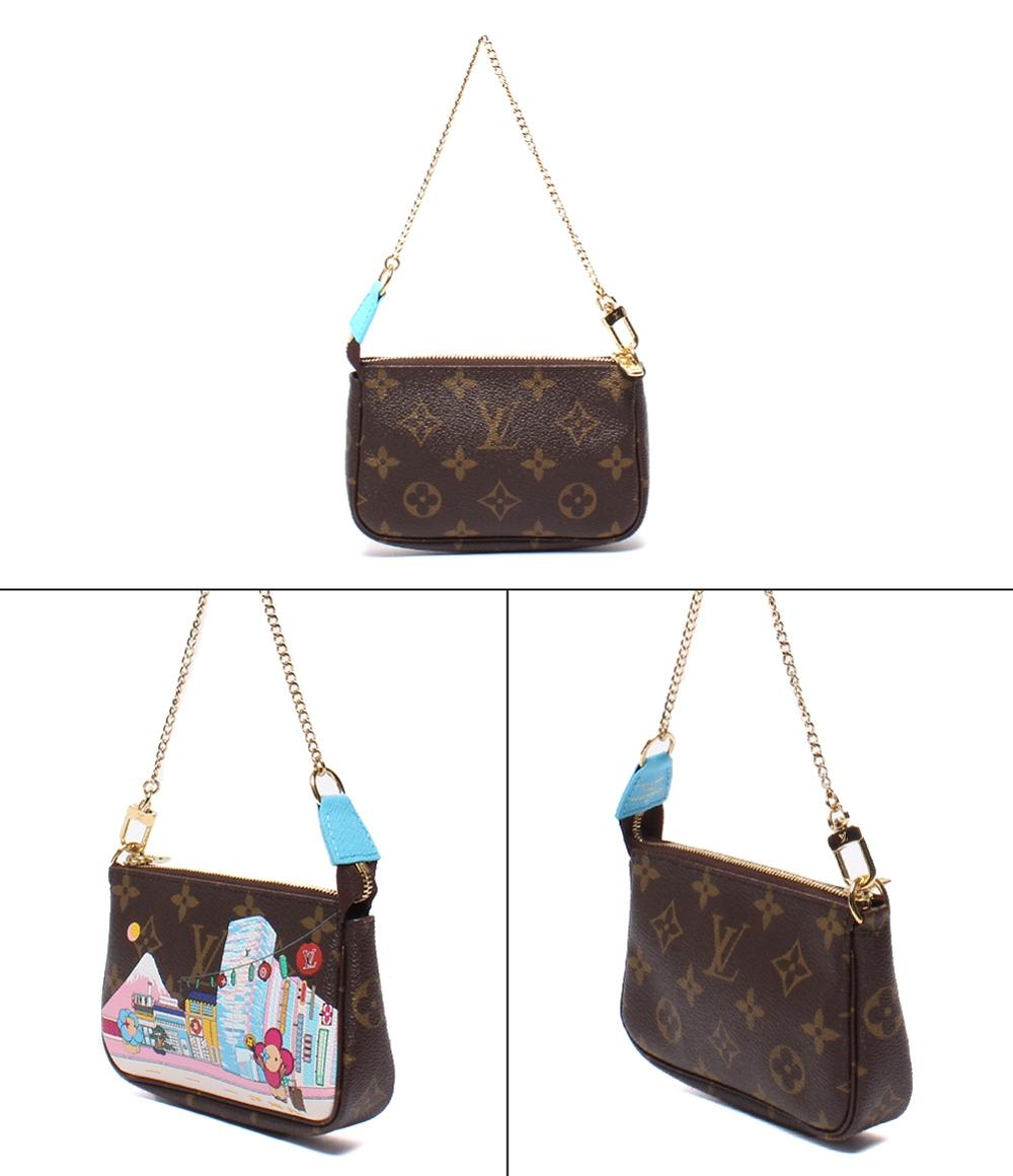 美品 LOUIS VUITTON ハンドバッグ アクセサリーポーチ ミニポシェット アクセソワール モノグラム ヴィヴィエンヌ M81637 レディース ルイ・ヴィトン