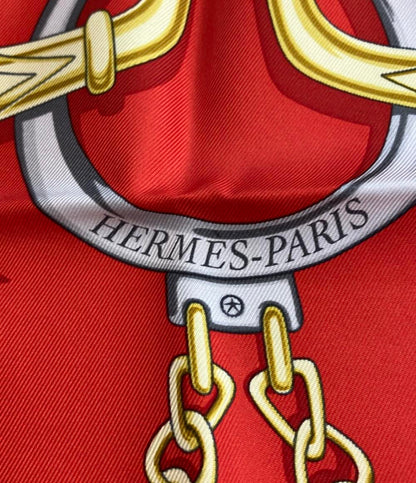 美品 エルメス スカーフ カレ90 シルク100% 可愛らしい花嫁 BRIDES ET DESTIN レディース HERMES