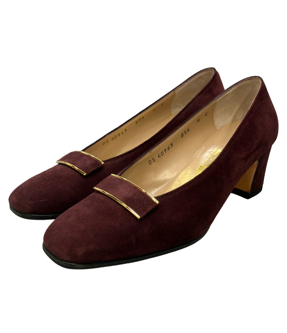 Salvatore Ferragamo スクウェアトゥパンプス DS 40963 B56 レディース SIZE 6 サルヴァトーレフェラガモ