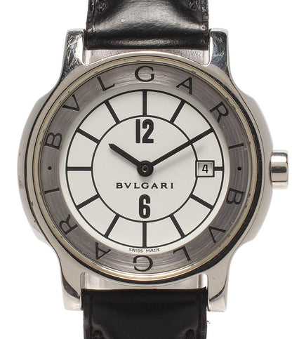 BVLGARI 腕時計 ソロテンポ Solotempo クオーツ ホワイト ST29S レディース ブルガリ