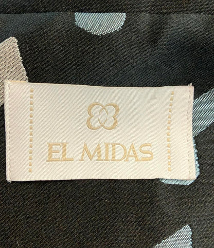 EL MIDAS ロングコート フード付き レディース SIZE 42 (L) エルミダ