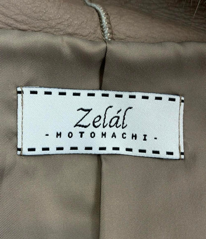 美品 ZELAL MOTOMACHI ムートンコート フード付き 184-2657 レディース SIZE 11AR (M) 元町ゼラール