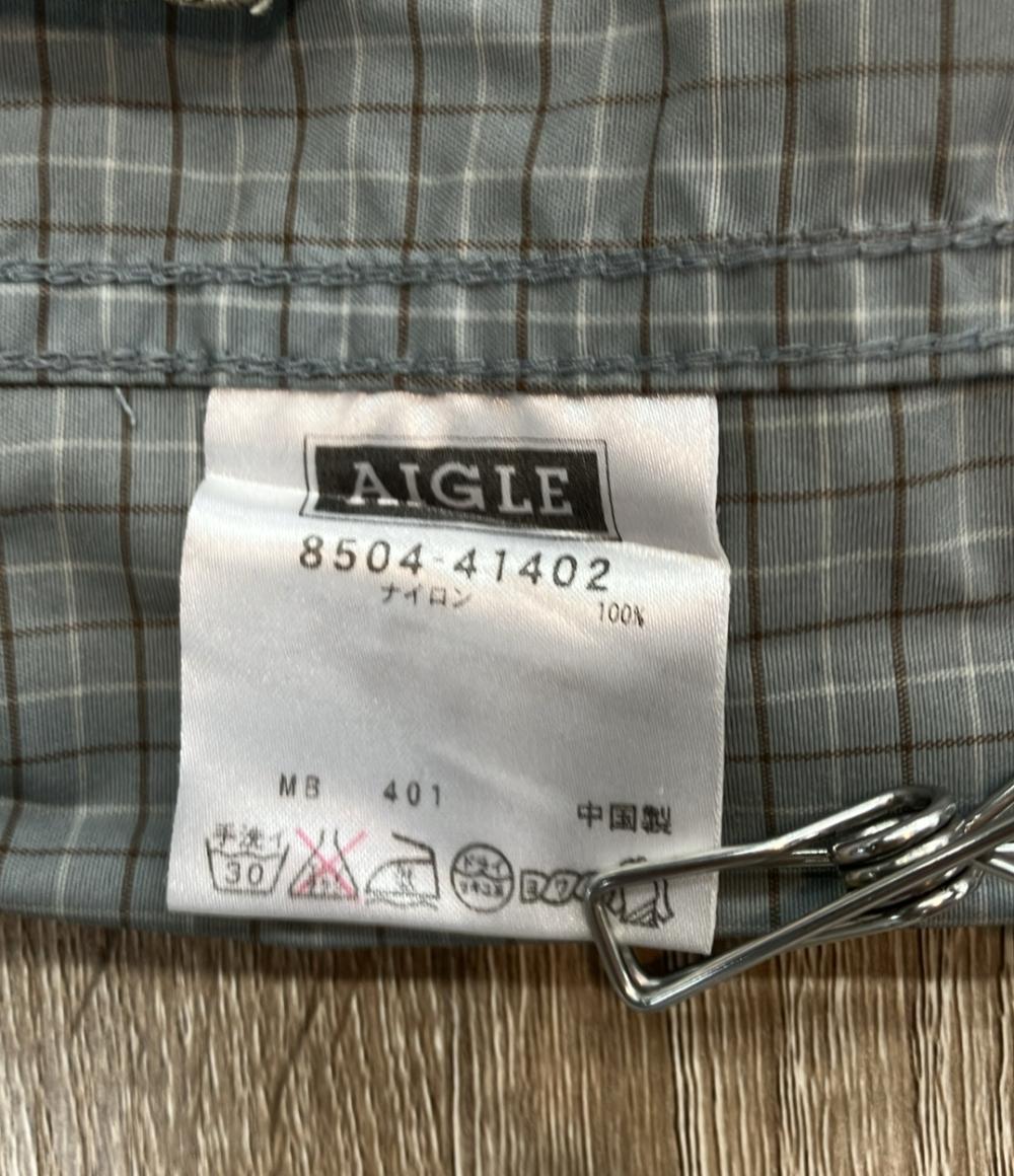 エーグル ナイロンジャケット チェック柄 フード付き メンズ SIZE XS (XS) AIGLE