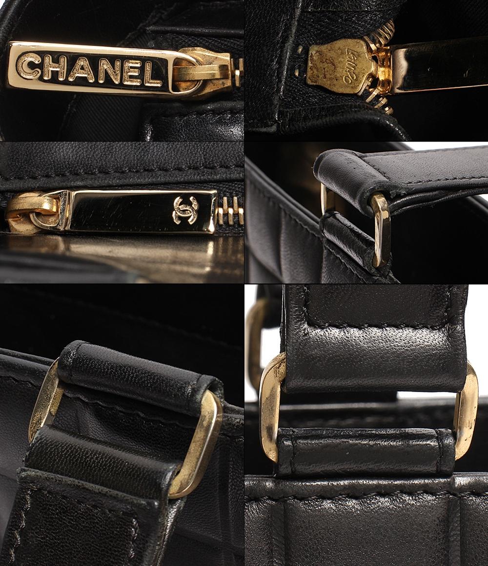 シャネル レザートートバッグ ョルダーバッグ ココマーク ゴールド金具 チョコバー レディース CHANEL