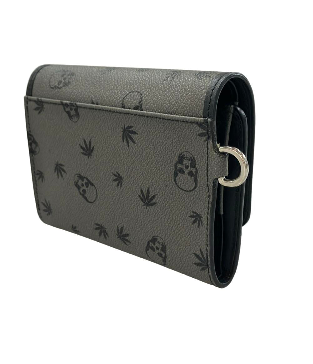 Lucien Pellat-Finet チェーン付き 三つ折り財布 スカル メンズ ルシアンペラフィネ