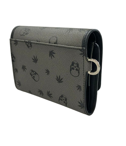 Lucien Pellat-Finet チェーン付き 三つ折り財布 スカル メンズ ルシアンペラフィネ