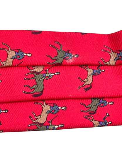 HERMES アスコットタイ シルク100% メンズ エルメス