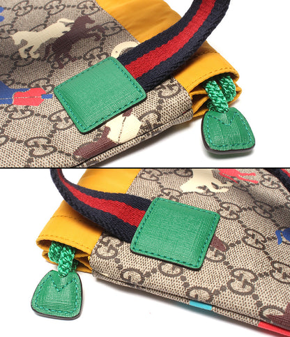 美品 GUCCI リュック ナップザック チルドレンズ GGスプリーム 550775 622011 レディース グッチ