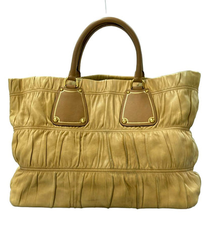 PRADA ハンドバッグ トートバッグ ギャザー レディース プラダ