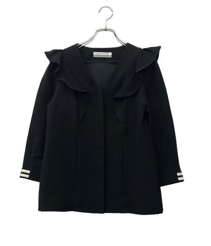 BORDERS at BALCONY 長袖ブラウス Vネック BD1921-3C-01 レディース SIZE 36 (XS) ボーダーズ アット バルコニー