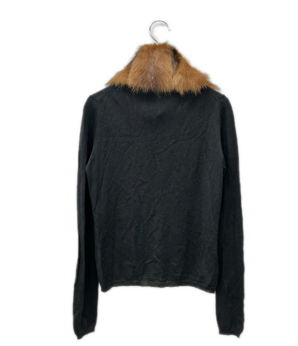 Miu Miu 長袖 カーディガン リアルファー付き レディース SIZE 40 (S) ミュウ ミュウ