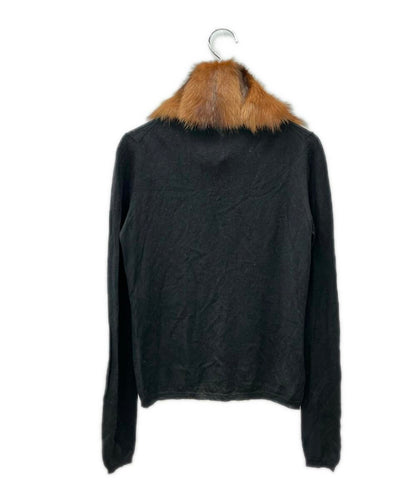 Miu Miu 長袖 カーディガン リアルファー付き レディース SIZE 40 (S) ミュウ ミュウ