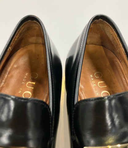 GUCCI ローファー スクエアトゥ Gプレート メンズ SIZE 41 1/2 E (26.5cm) グッチ