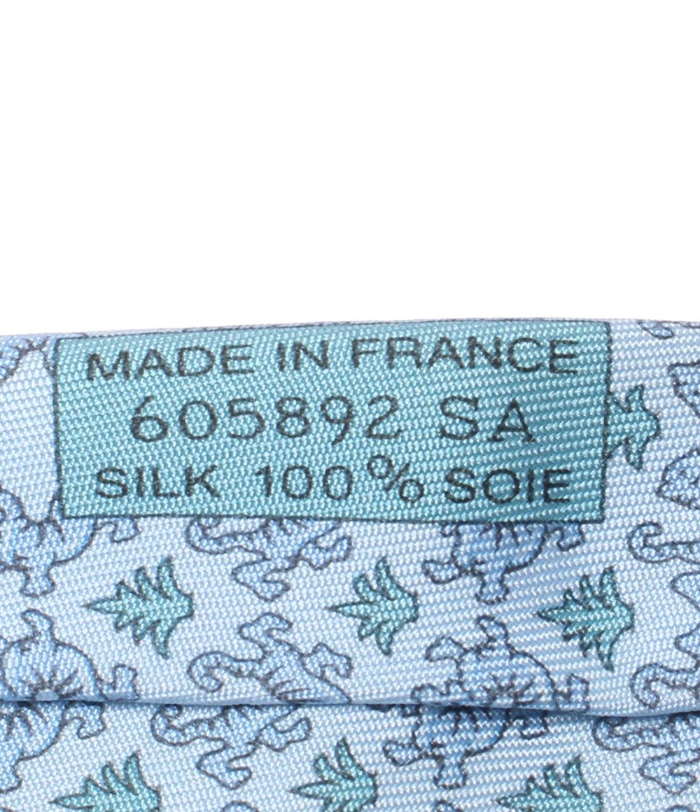 HERMES ネクタイ シルク100% メンズ エルメス