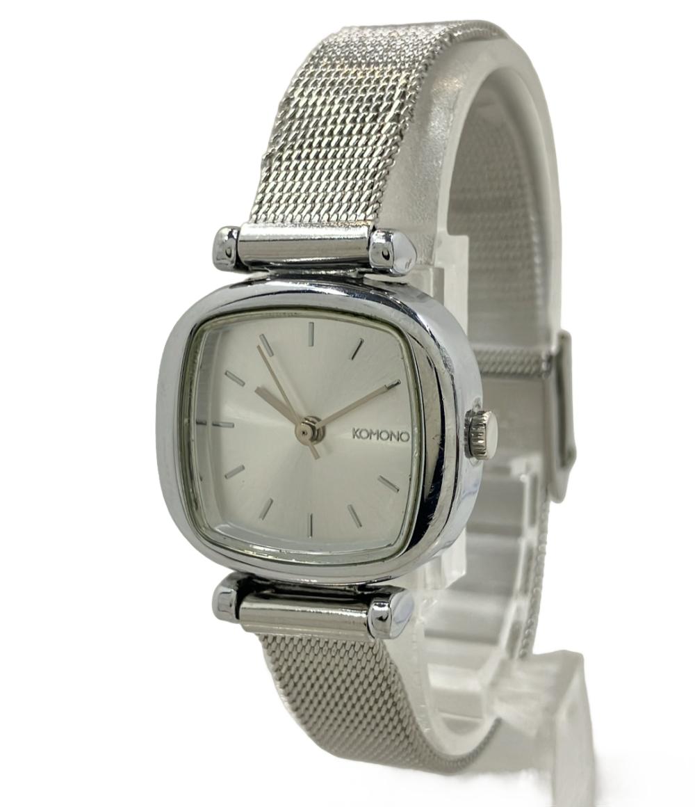 コモノ 腕時計 クオーツ シルバー レディース KOMONO