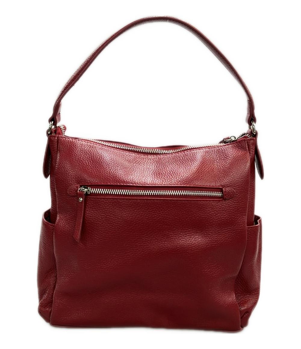 美品 BARCOS ハンドバッグ ショルダーバッグ 2WAY 斜め掛け レザー レディース バルコス