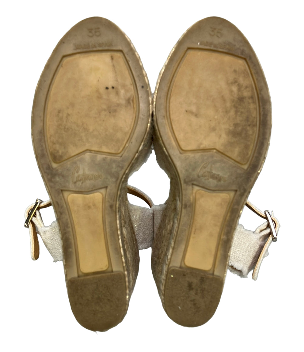 Castaner ウェッジソールアンクルストラップサンダル レディース SIZE 35 カスタニエール