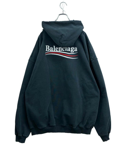 美品 BALENCIAGA Political Campaign Hoodie ポリティカル キャンペーン フーディー プルオーバー パーカー IT07 620973 TKV19 9034 メンズ SIZE XXS