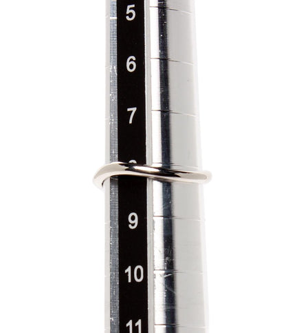 美品 ヨンドシー リング 指輪 Pt950 ダイヤ 2P レディース SIZE 8号 4℃