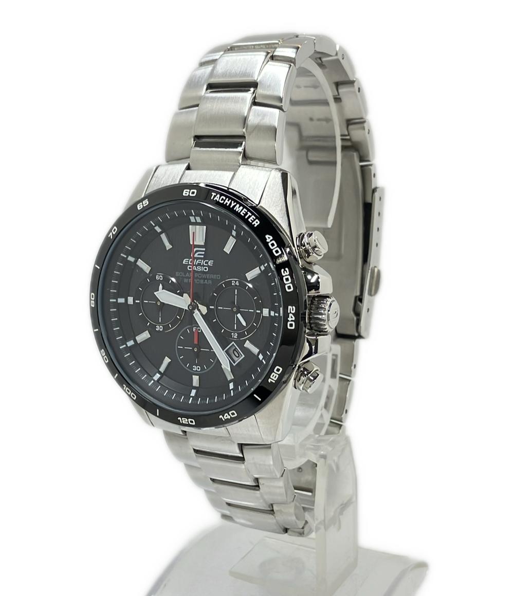 【美品】EDIFICE エディフィス EFR-518SBBJ ソーラー 美品 CASIO 腕時計 エディフィス EDIFICE ソーラー ブラック EFR