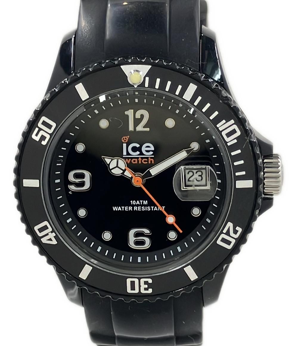 ice watch 腕時計 クオーツ ブラック レディース メンズ アイスウォッチ