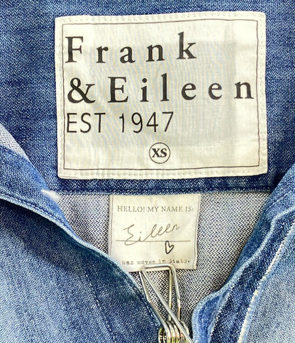 フランクアンドアイリーン 長袖デニムシャツ ダメージ加工 レディース SIZE XS (XS) Frank&Eileen