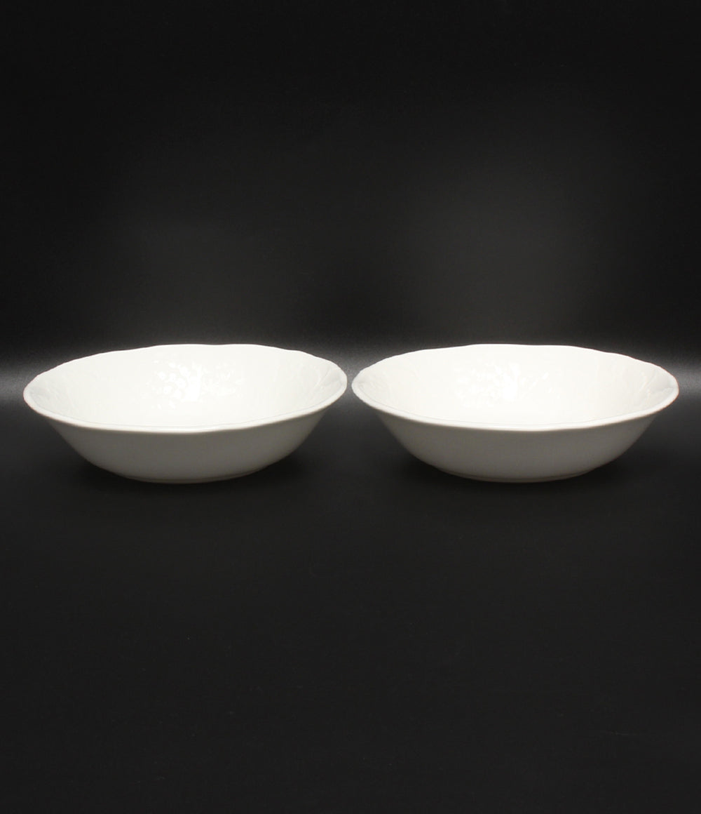 美品 WEDGWOOD サラダソーサー 皿 2点セット 17cm ストロベリー&バイン ウエッジウッド