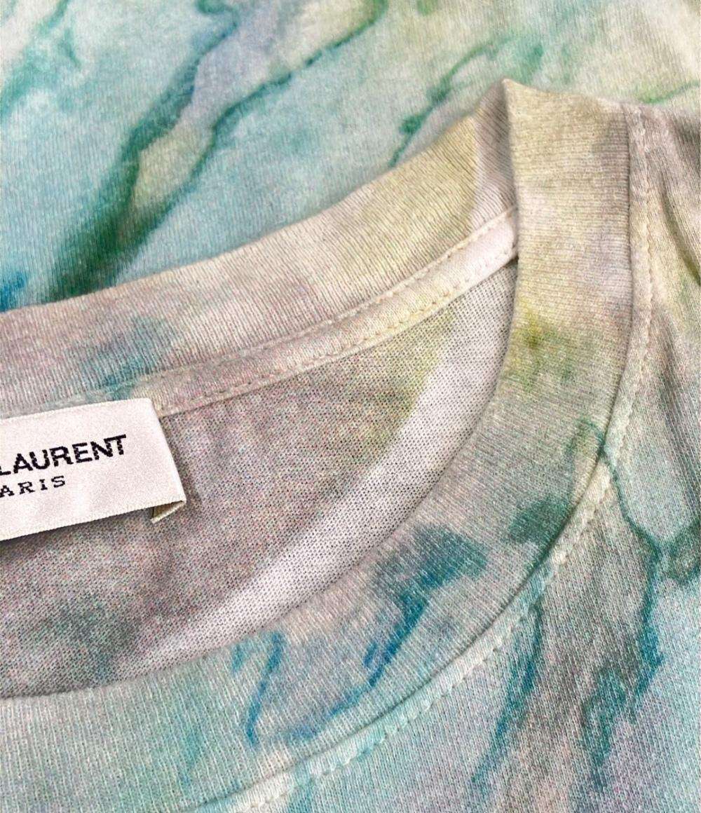 サンローラン 半袖Tシャツ タイダイ メンズ SIZE XS SAINT LAURENT