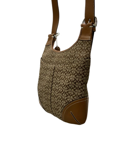 美品 COACH ショルダーバッグ 斜め掛け ミニシグネチャー 6386 レディース コーチ