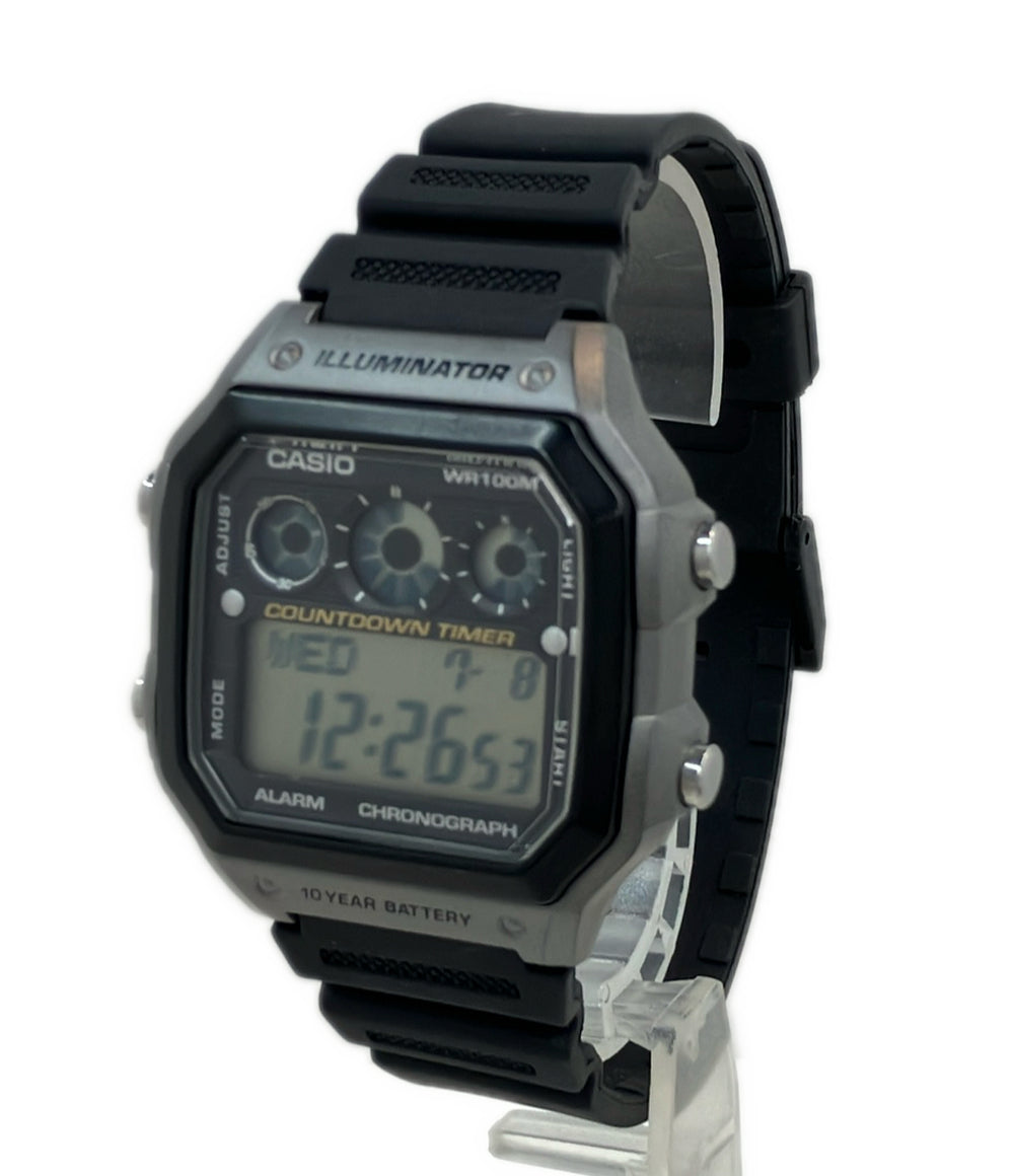 美品 CASIO 腕時計 クオーツ AE-1300WH メンズ カシオ