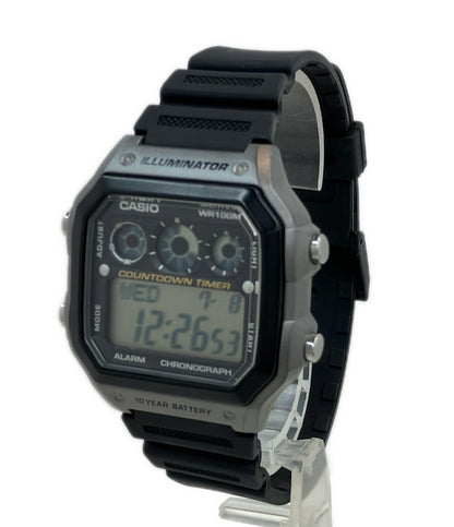 美品 CASIO 腕時計 クオーツ AE-1300WH メンズ カシオ