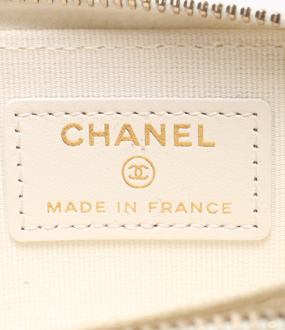 CHANEL コインケース ゴールド金具 キャビアスキン マトラッセ ココマーク レディース シャネル
