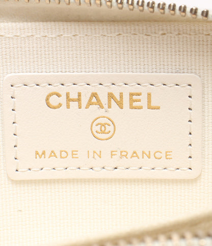CHANEL コインケース ゴールド金具 キャビアスキン マトラッセ ココマーク レディース シャネル