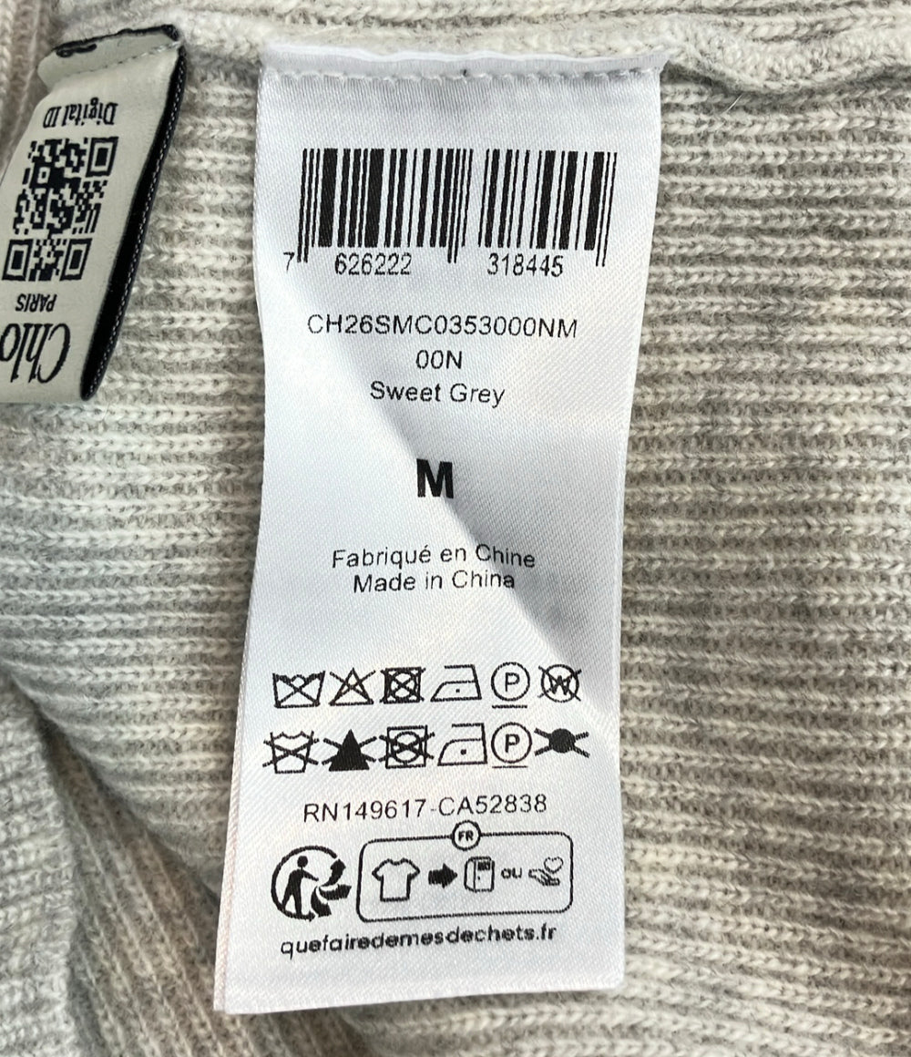 美品 Chloe PARIS 長袖 ニット CH26SMC035300NM レディース SIZE M クロエ パリス
