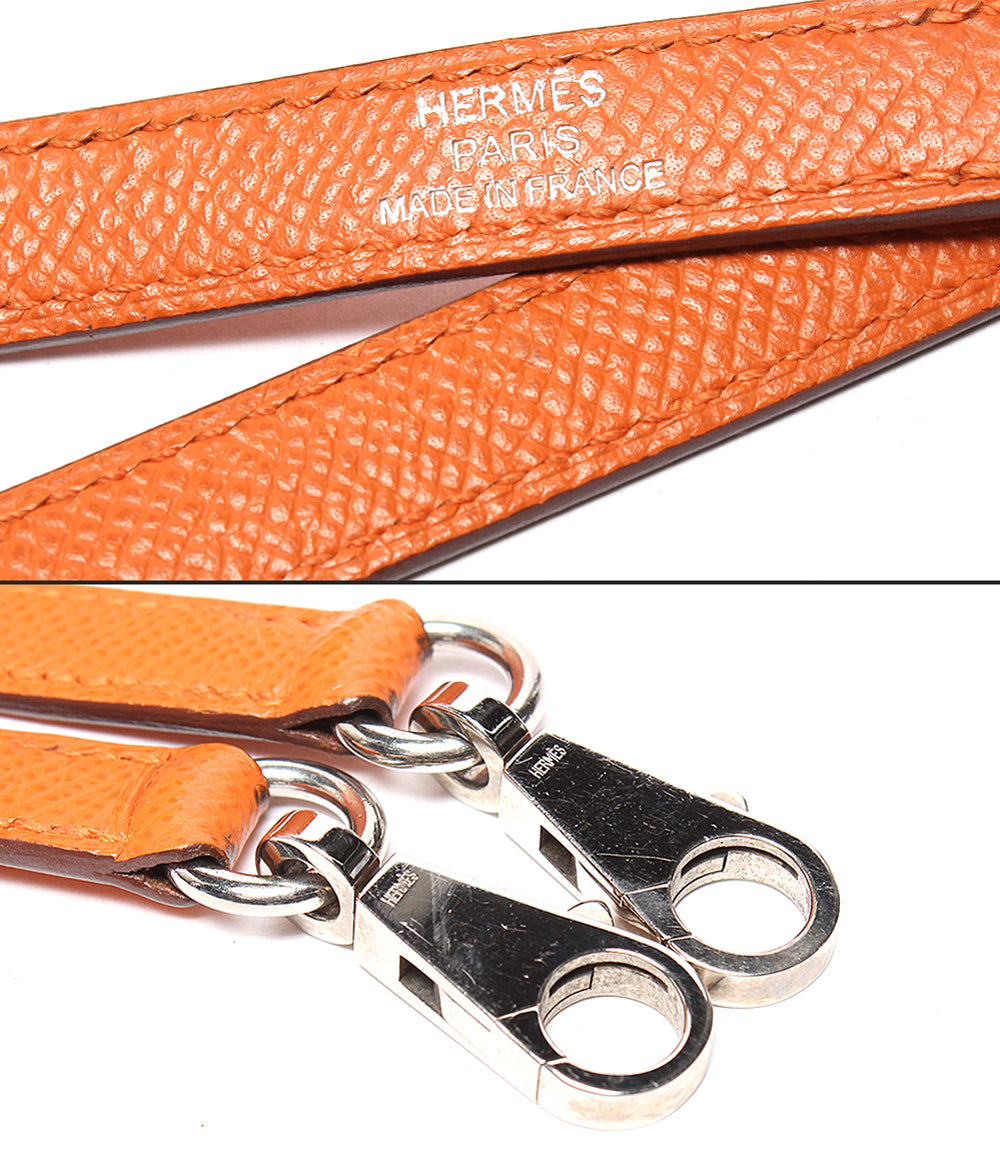 HERMES 2way ハンドバッグ ショルダーバッグ □R刻印 シルバー金具 ヴォーエプソン 肩掛け ボリード27 レディース エルメス
