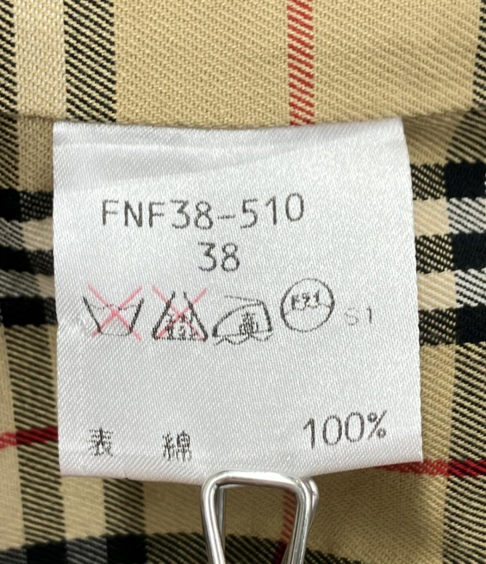 バーバリーブルーレーベル ステンカラーコート チェック レディース SIZE 38 (M) BURBERRY BLUE LABEL